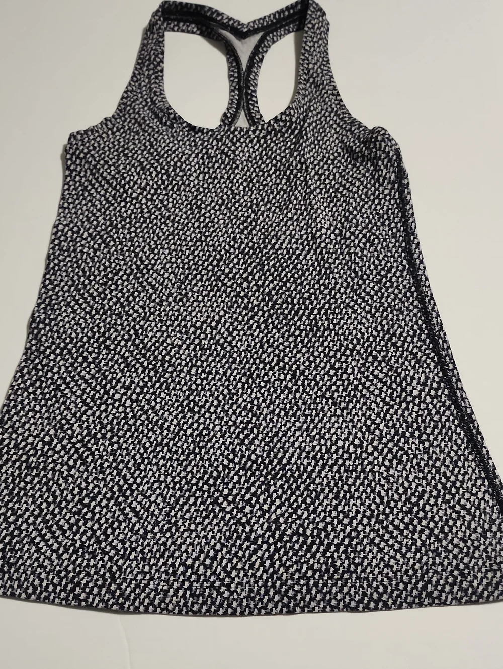 Lululemon Cool Racerback Frozen Fizz White Black